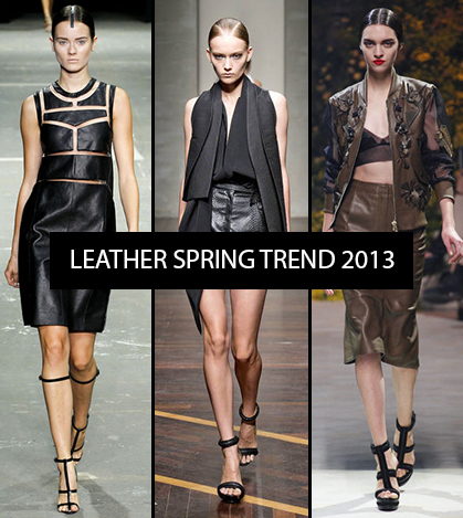 LEATHER SPRING TREND 2013