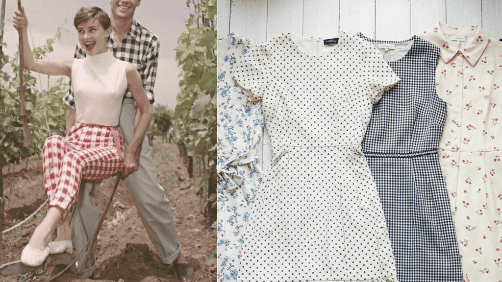 Audrey hepburn small patterned outfits