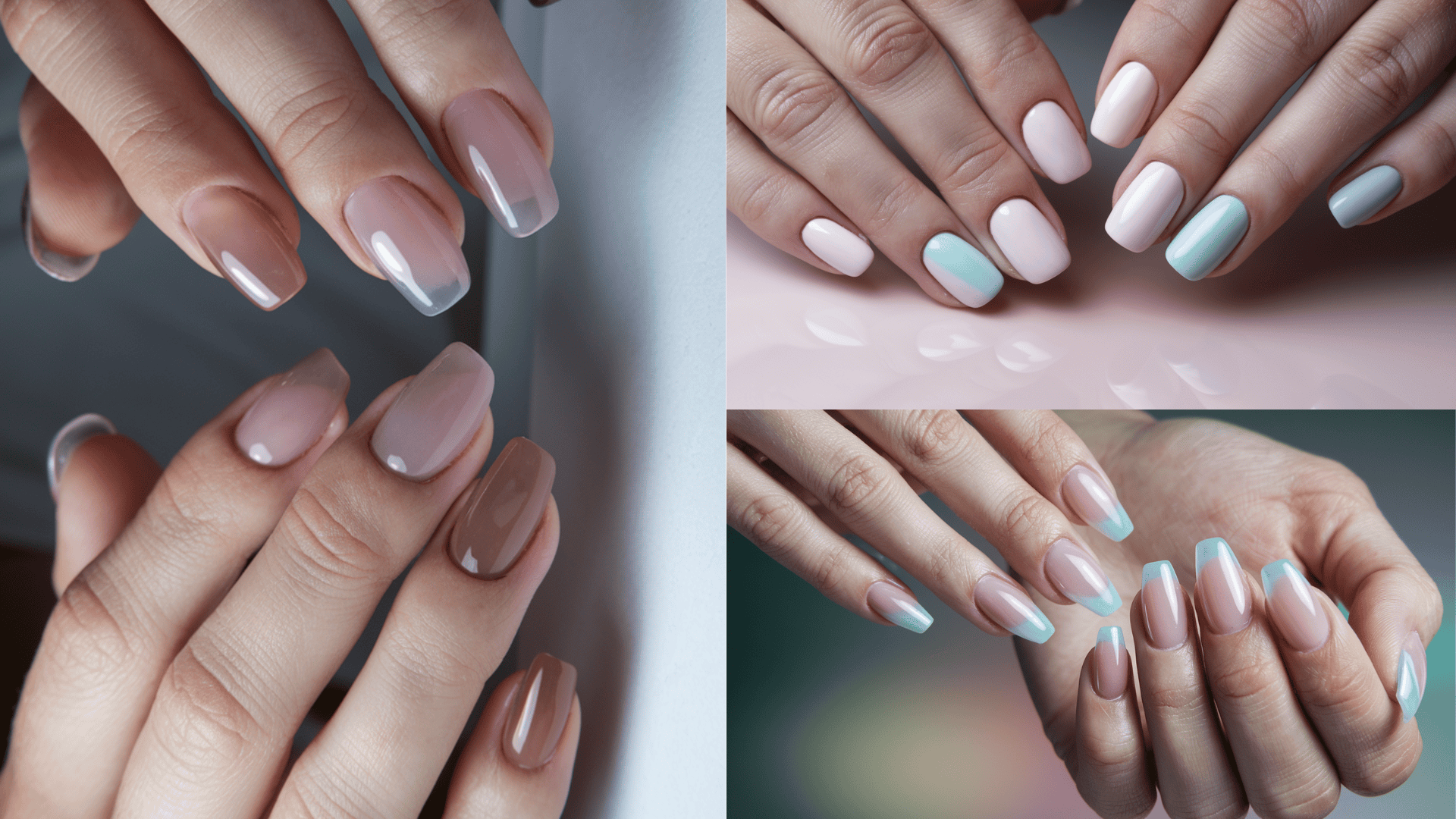 Sheer & Jelly Finishes korean nails