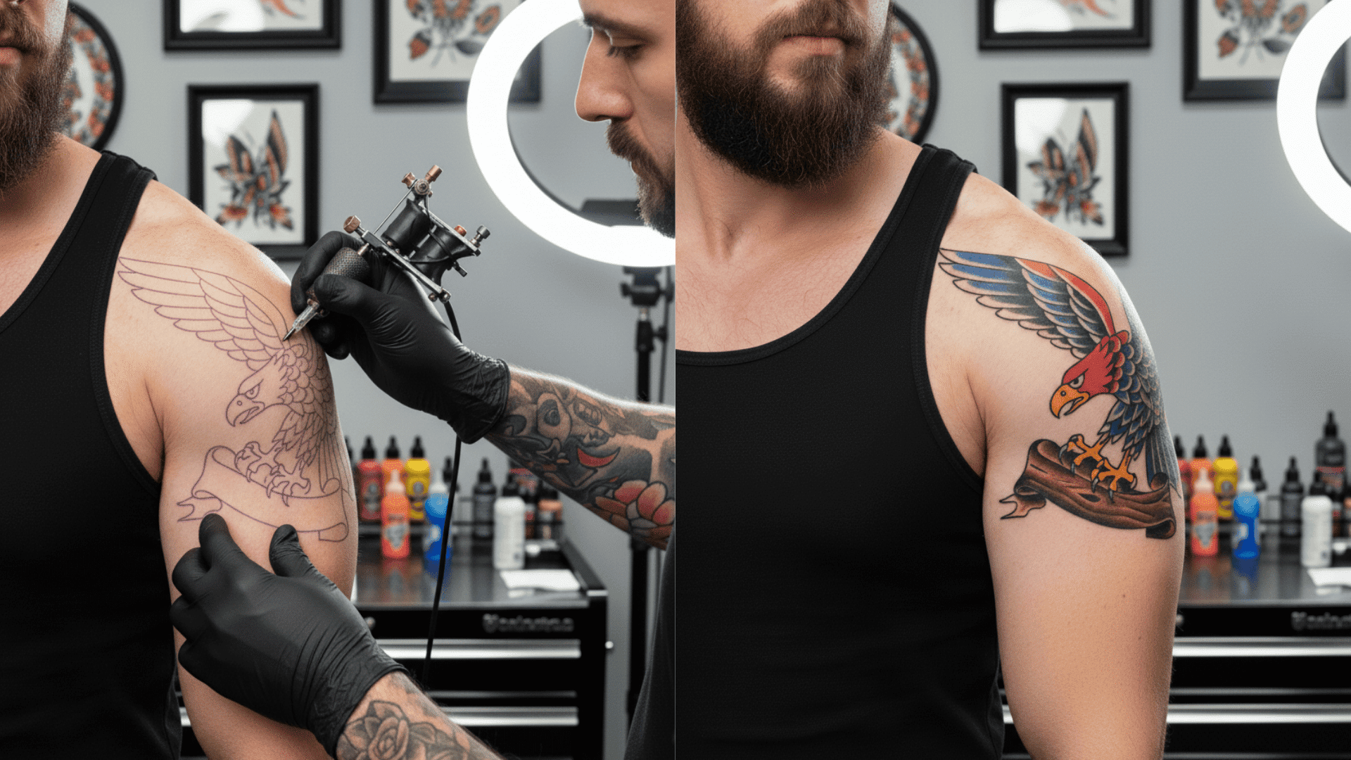 american traditional old school tattoo