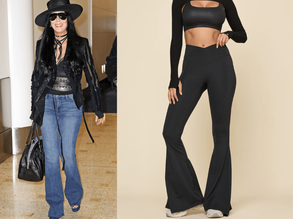 cher's iconic bell bottom pants