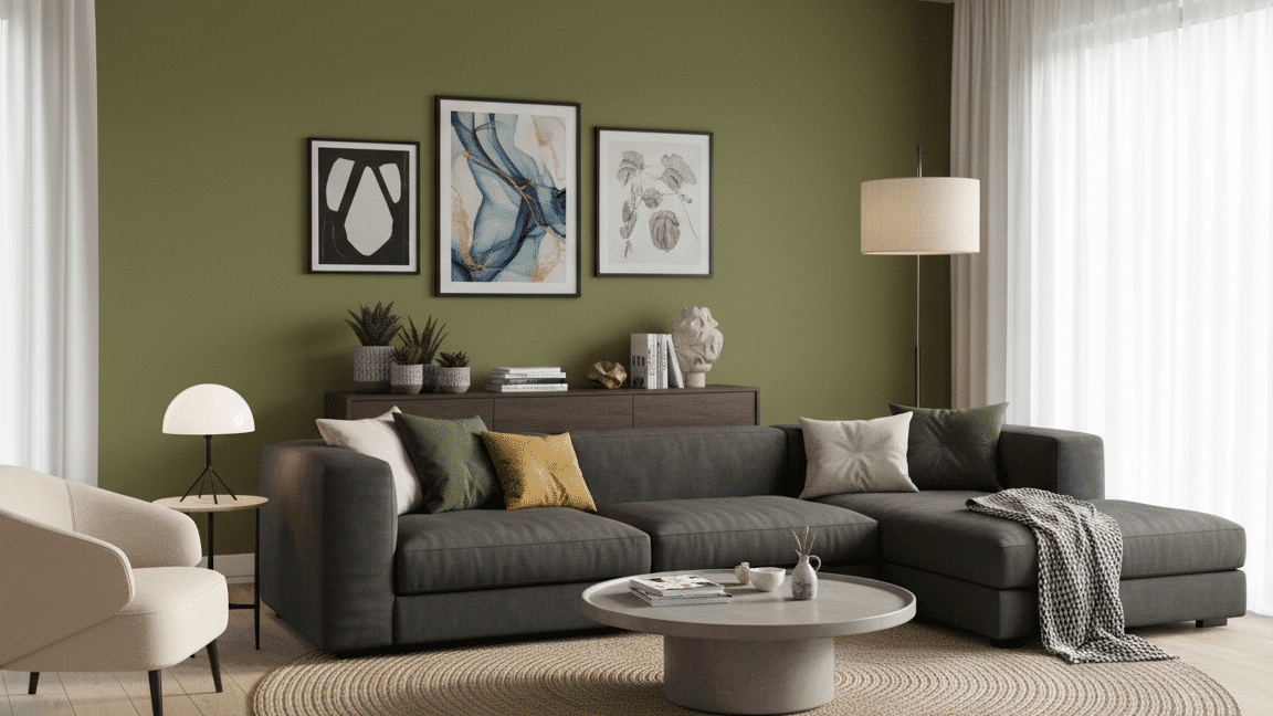 colors that go with olive green