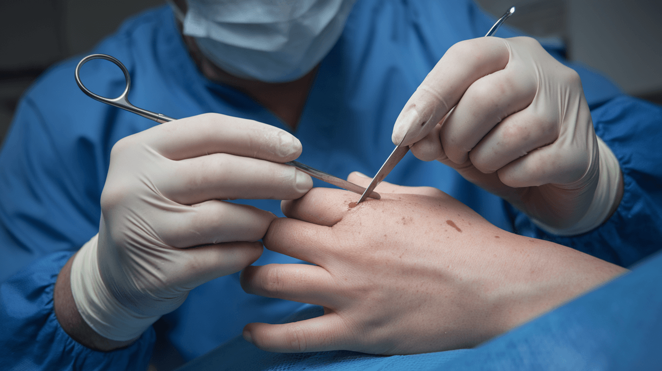 flat mole removal at home