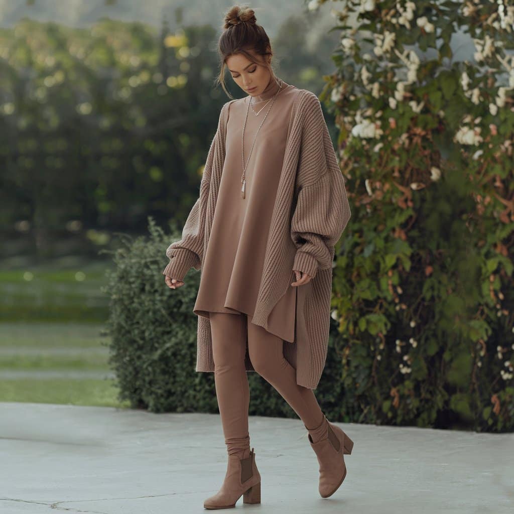 leggings tights with ankle boots