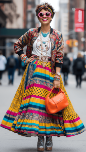 maximalist fashion personality complementing