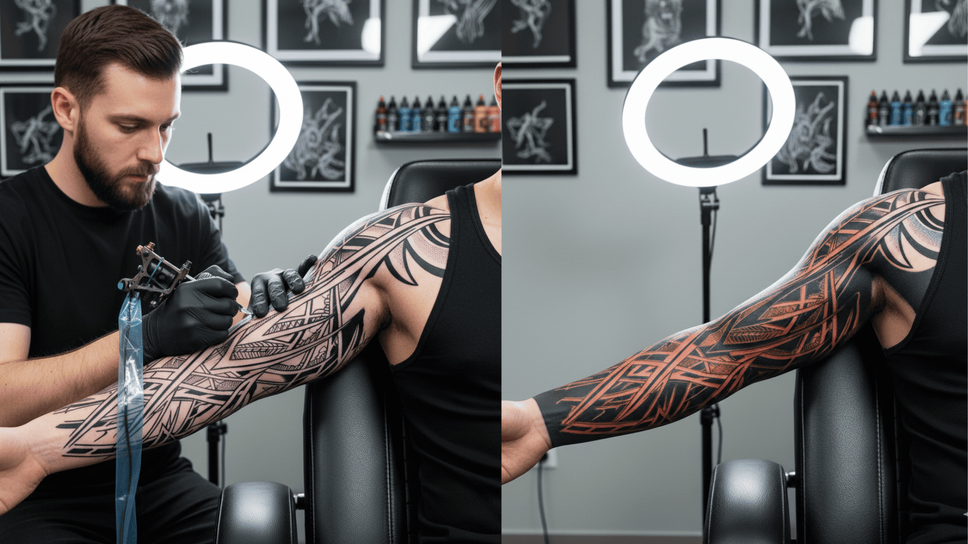 modern hybrid styles tattoo designs