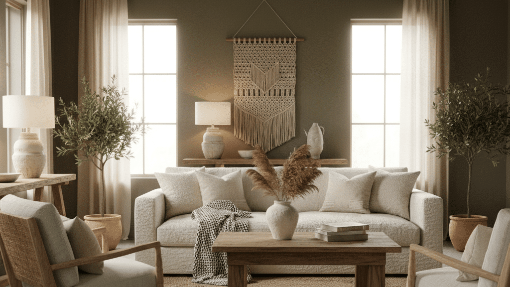 olive gold interior ideas