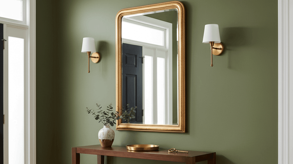 olive green entryway ideas