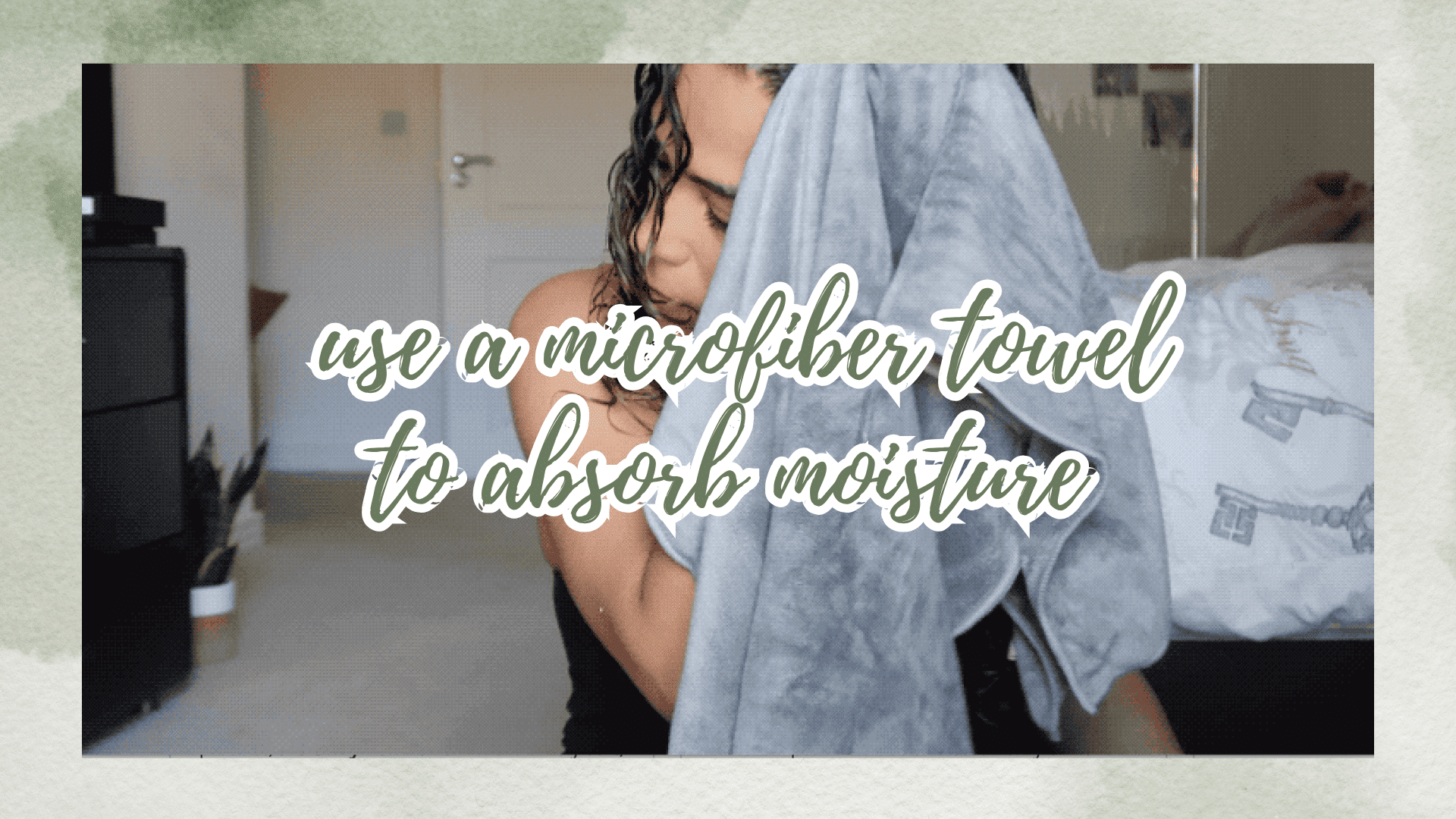 pat drying curly hair