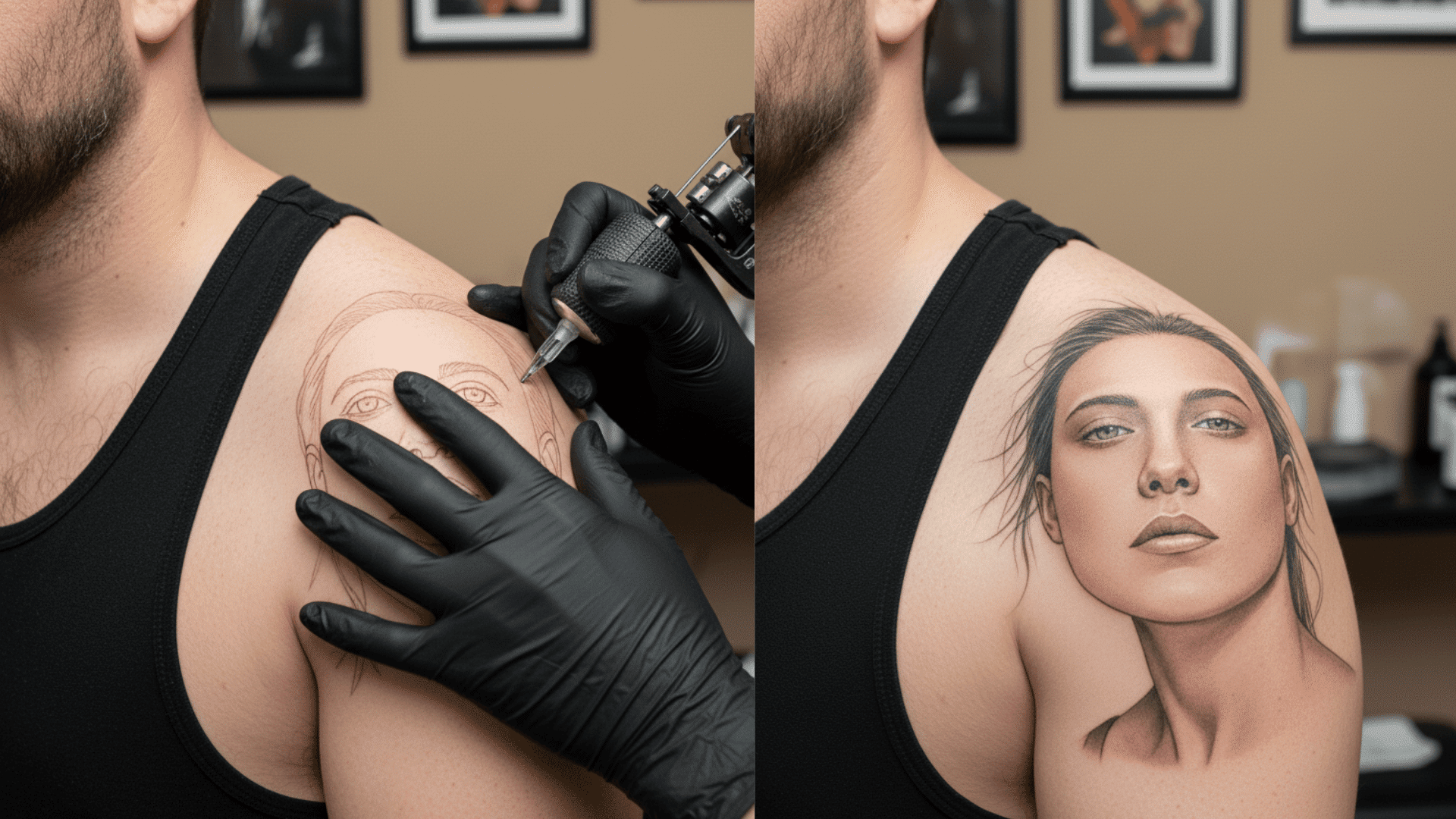 realism black grey or color tattoo designs