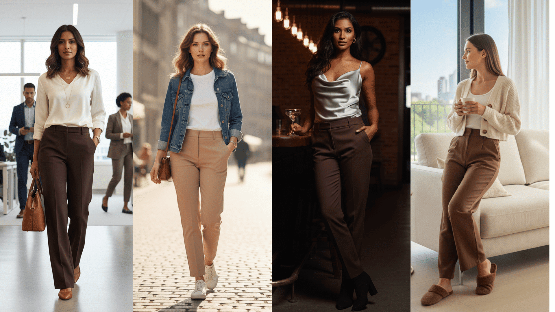 what color dress shirt goes with brown pants