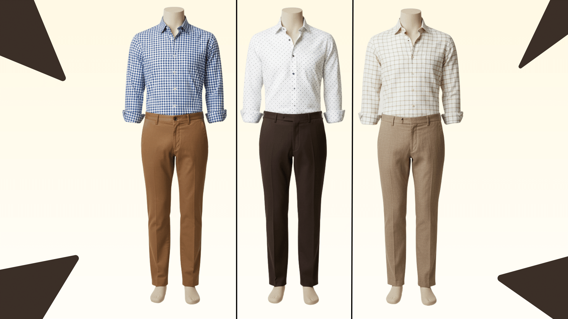 what color jacket goes with brown pants