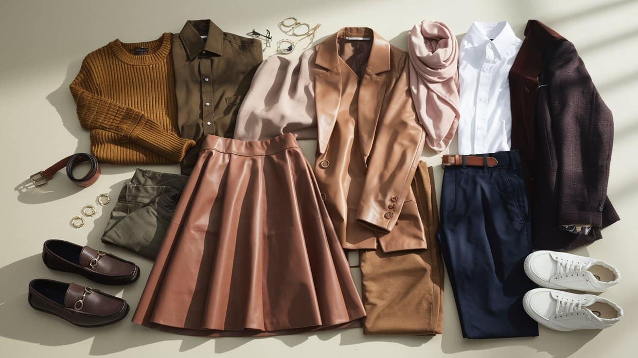 what colours go with brown clothes