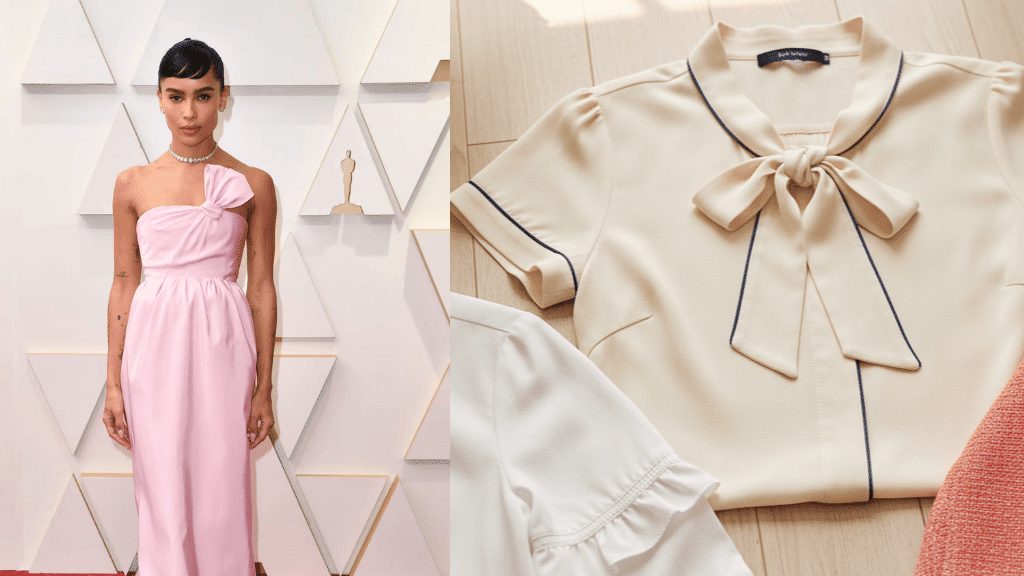 zoe kravitz outfits details soft gamine