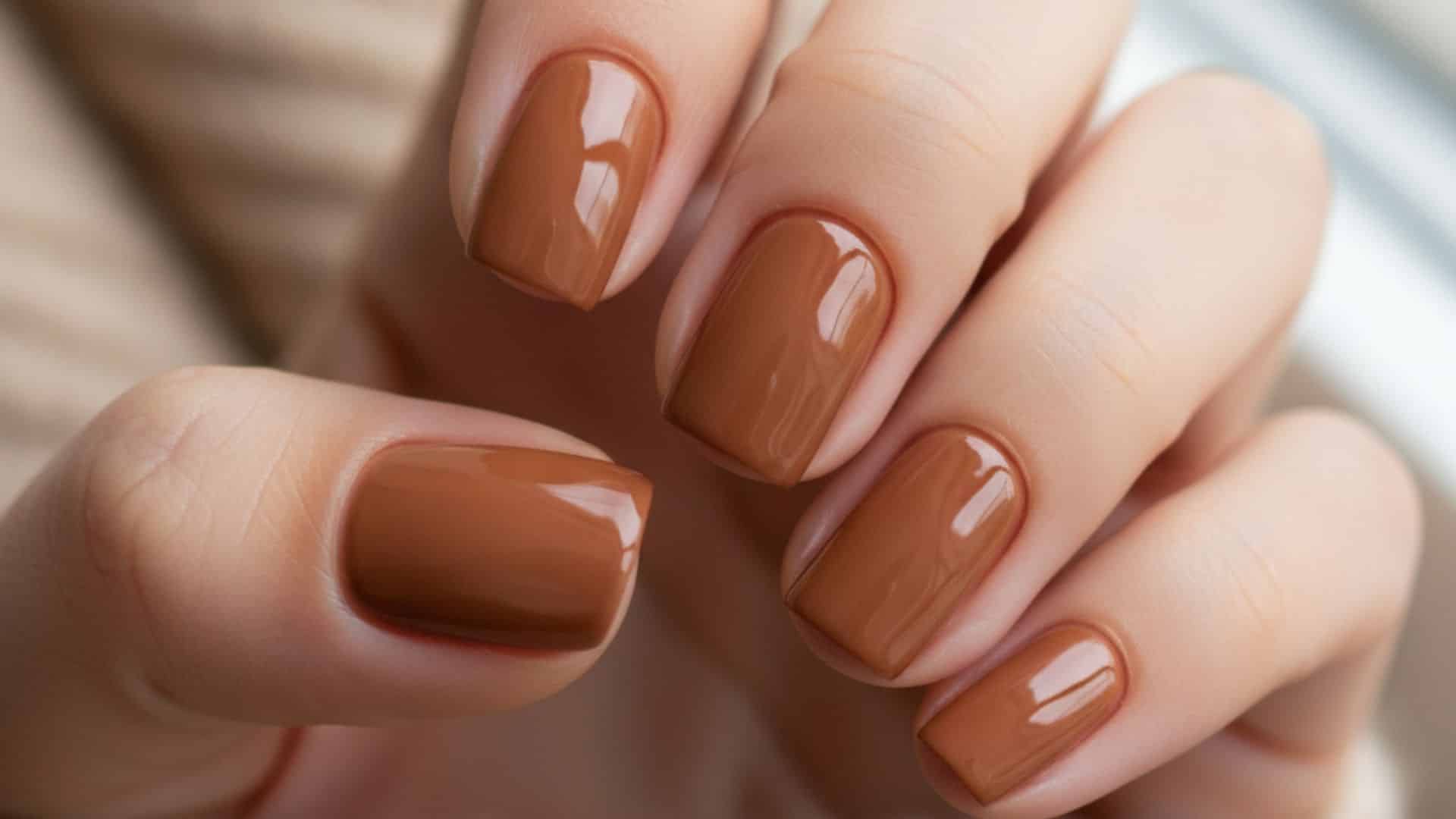caramel fade fall ombre nail shade