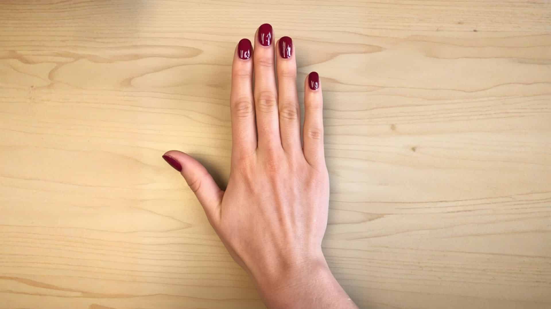 cranberry fall ombre nail shade