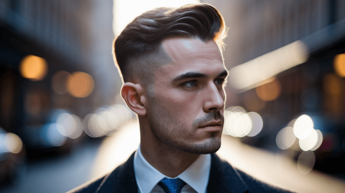 disconnected undercut fade hairstyle