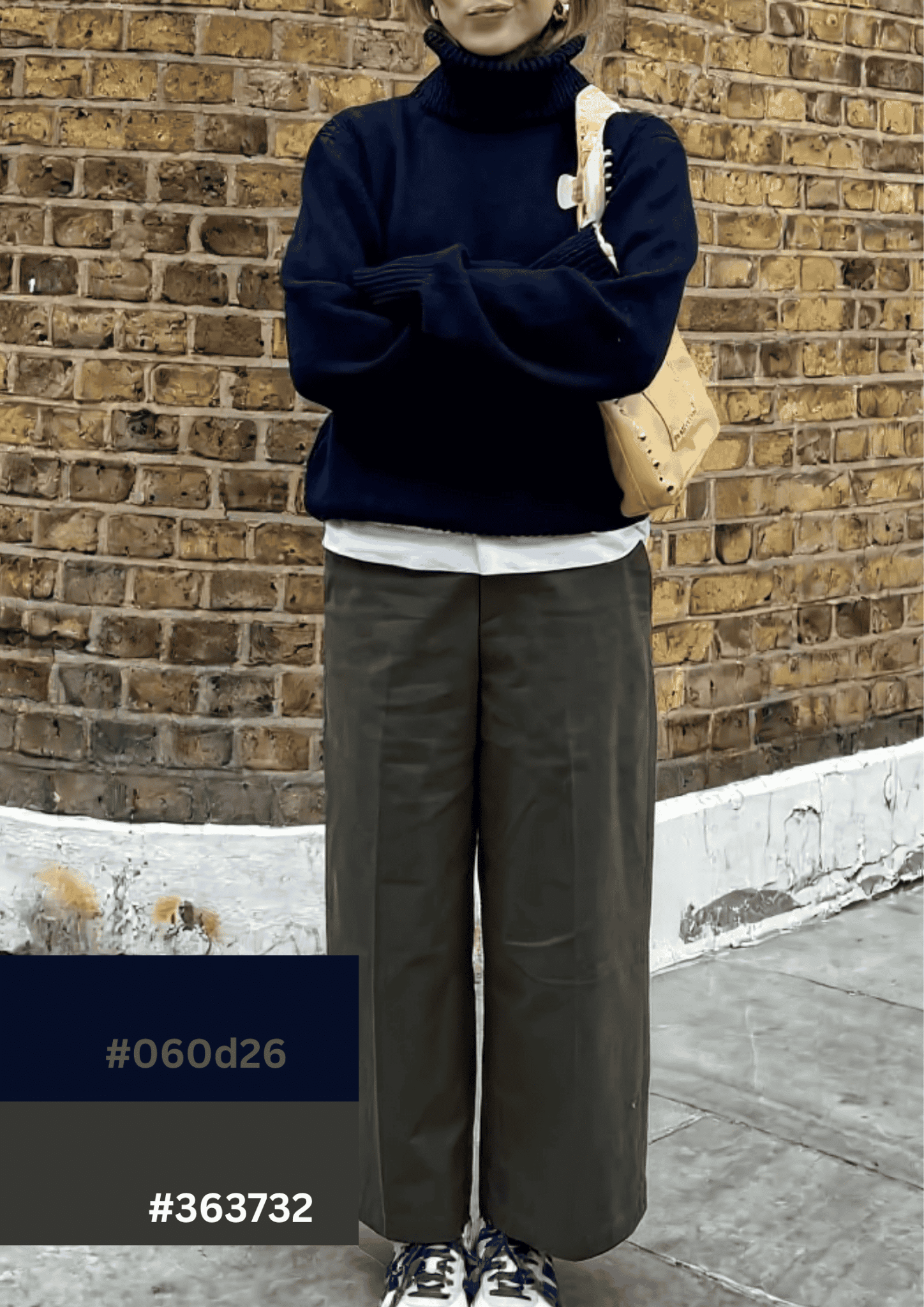 green and navy blue outfits