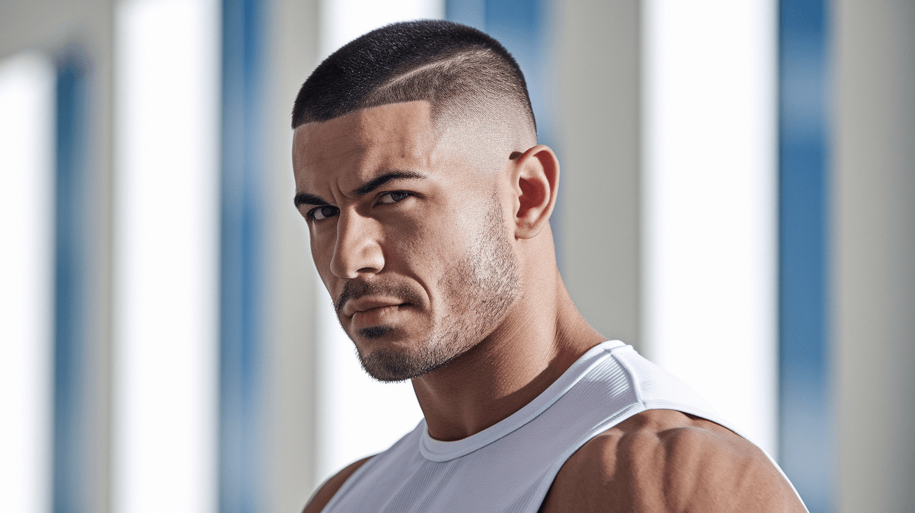 high fade buzz cut