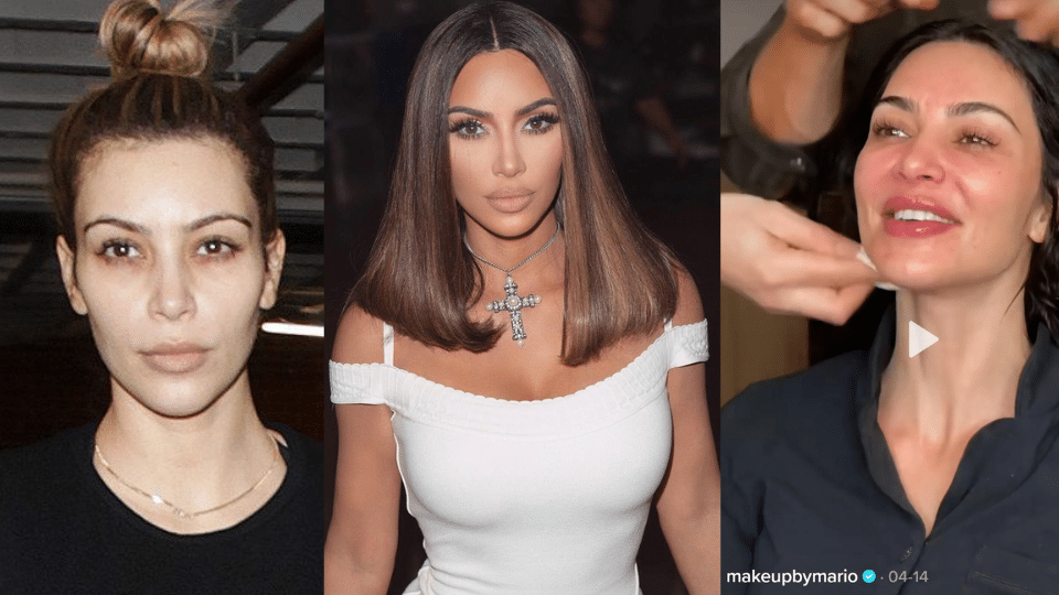 Kim Kardashian's No Make-Up Face