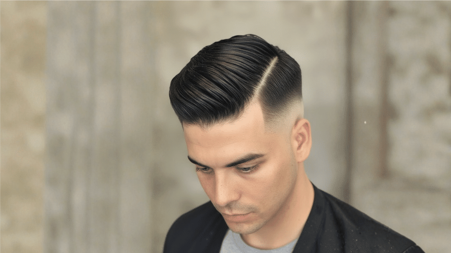 side part fade for oval face