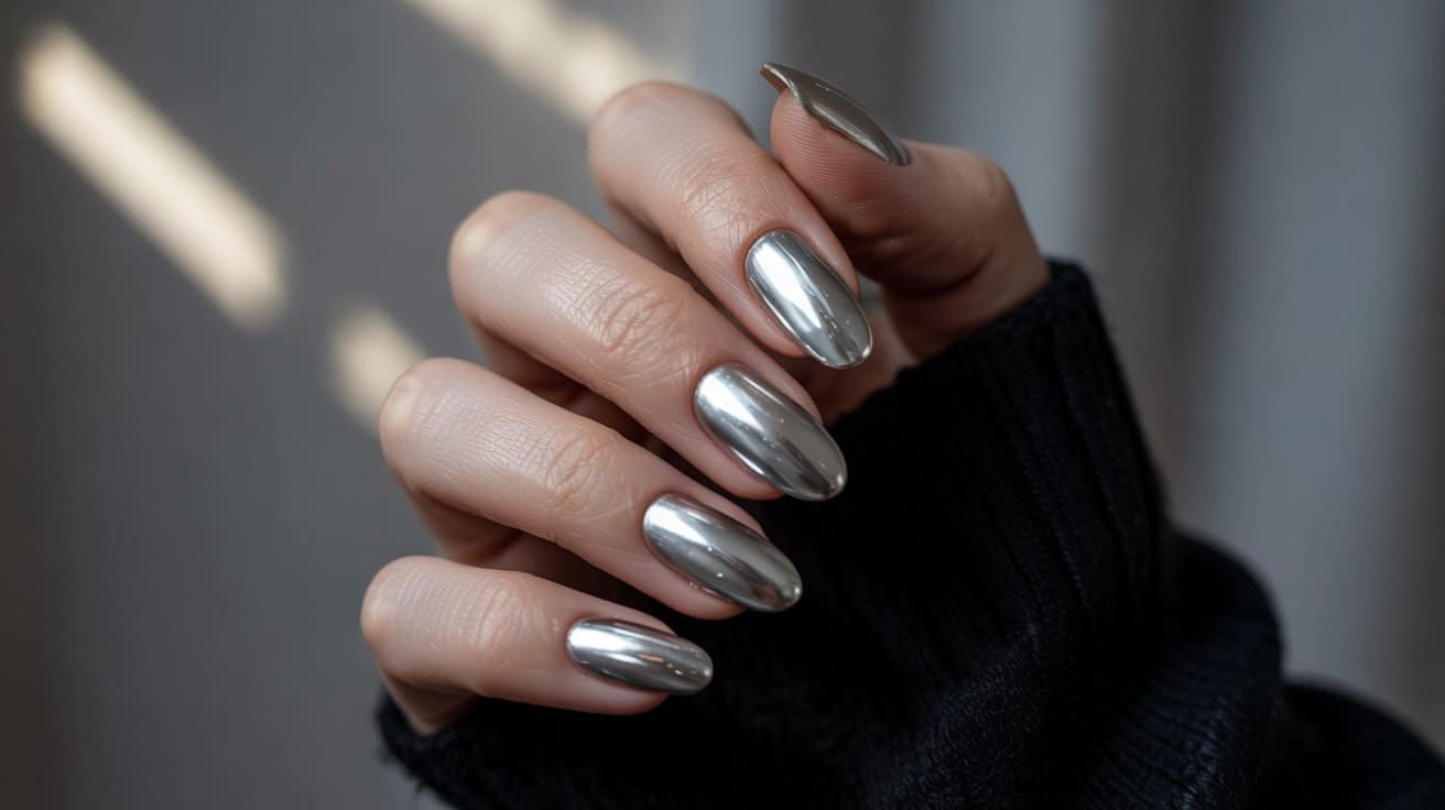 silver fall ombre nail shade