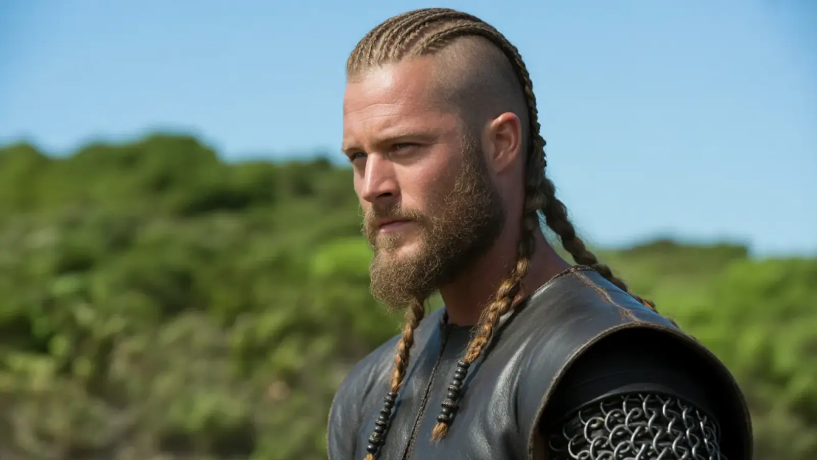 Hair with multiple tight braids across the top