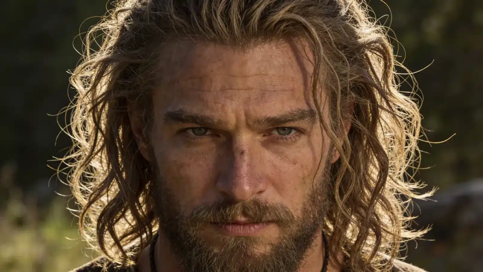 Medium-length hair with natural messy texture and loose flow