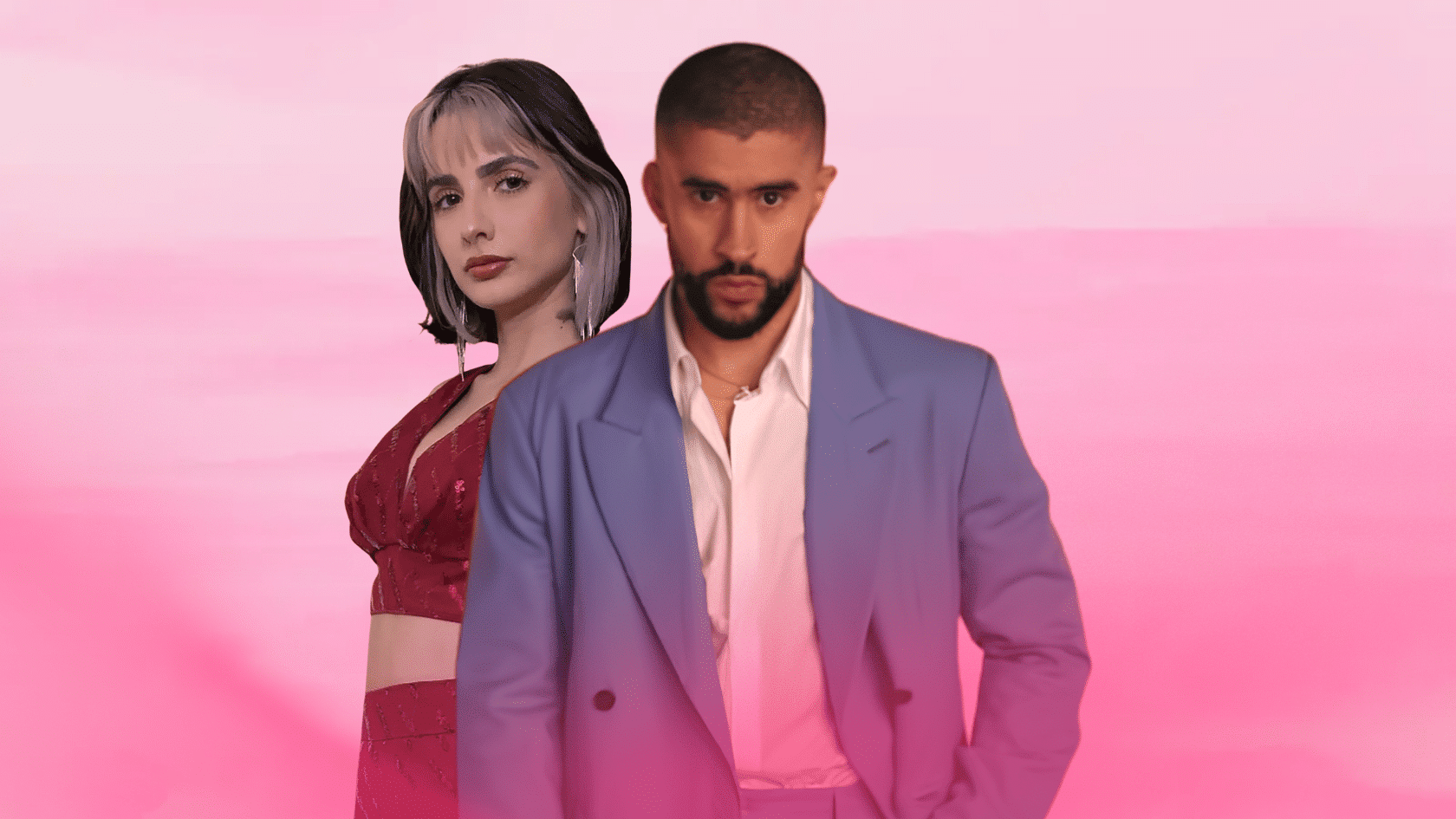 Bad Bunny dating history featuring Bad Bunny and Carliz De La Cruz Hernández together
