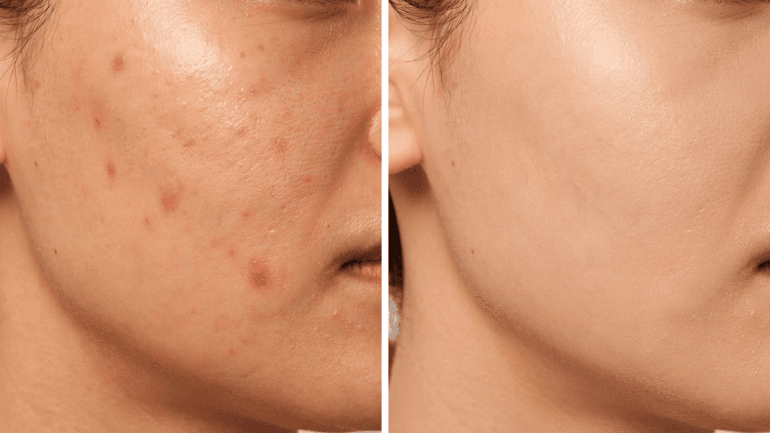 before-and-after-close-up-of-a-person-s-cheek-showing-acne-and-blemishes-on-the-left-and-clear-smooth-skin-on-the-right
