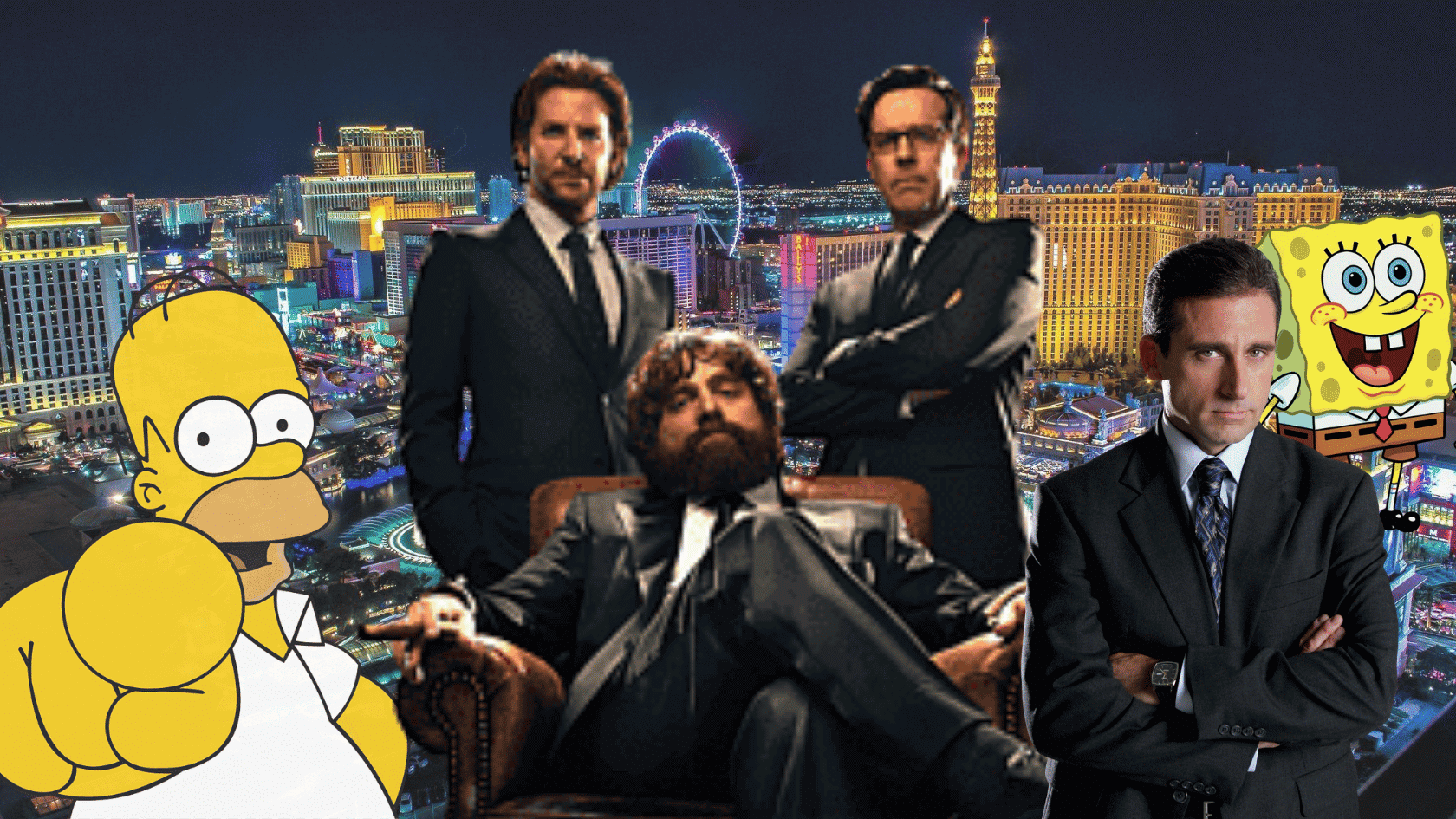 Funny trivia questions homer simpson, sponge bob square pants, michael scott from the office, and the hangover