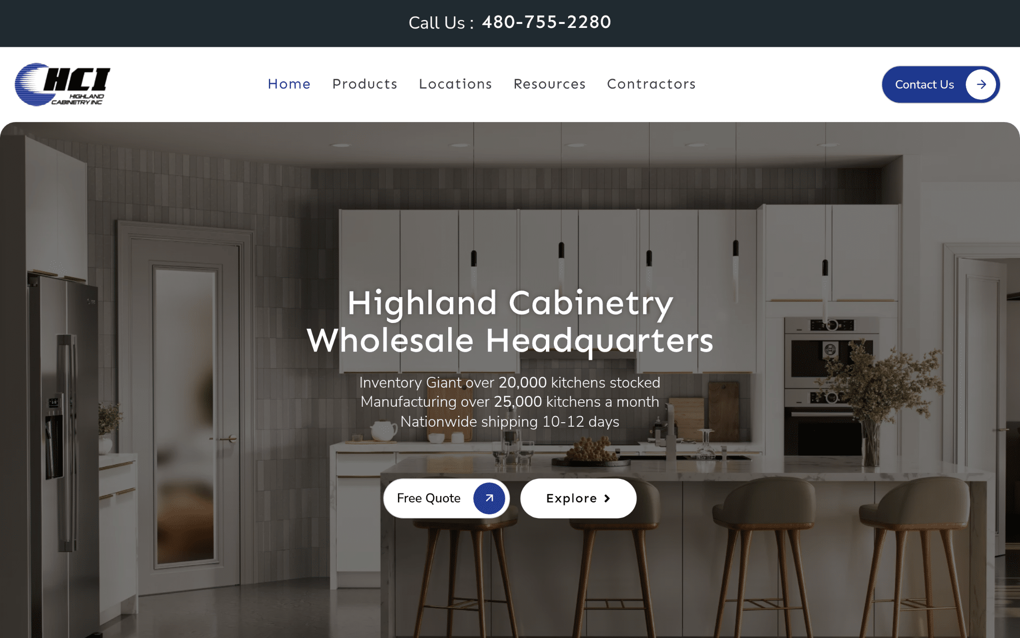 Highland Cabinetry Screenshot