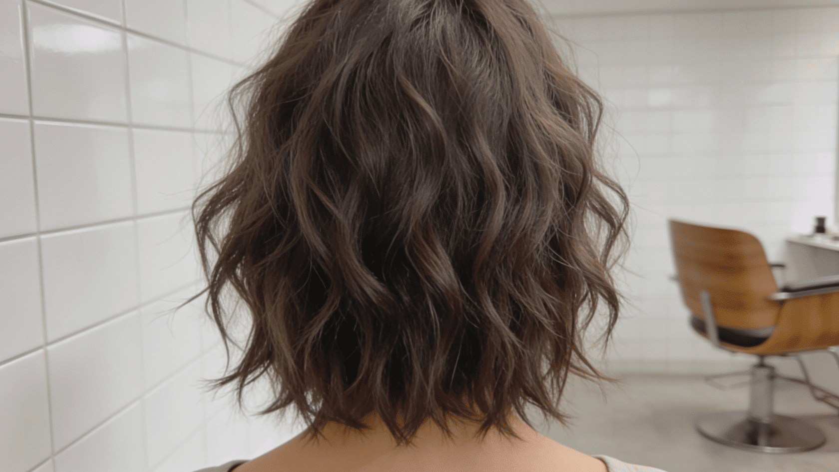 Medium-length shag haircut with textured layers, soft fringe, and volume at the sides.