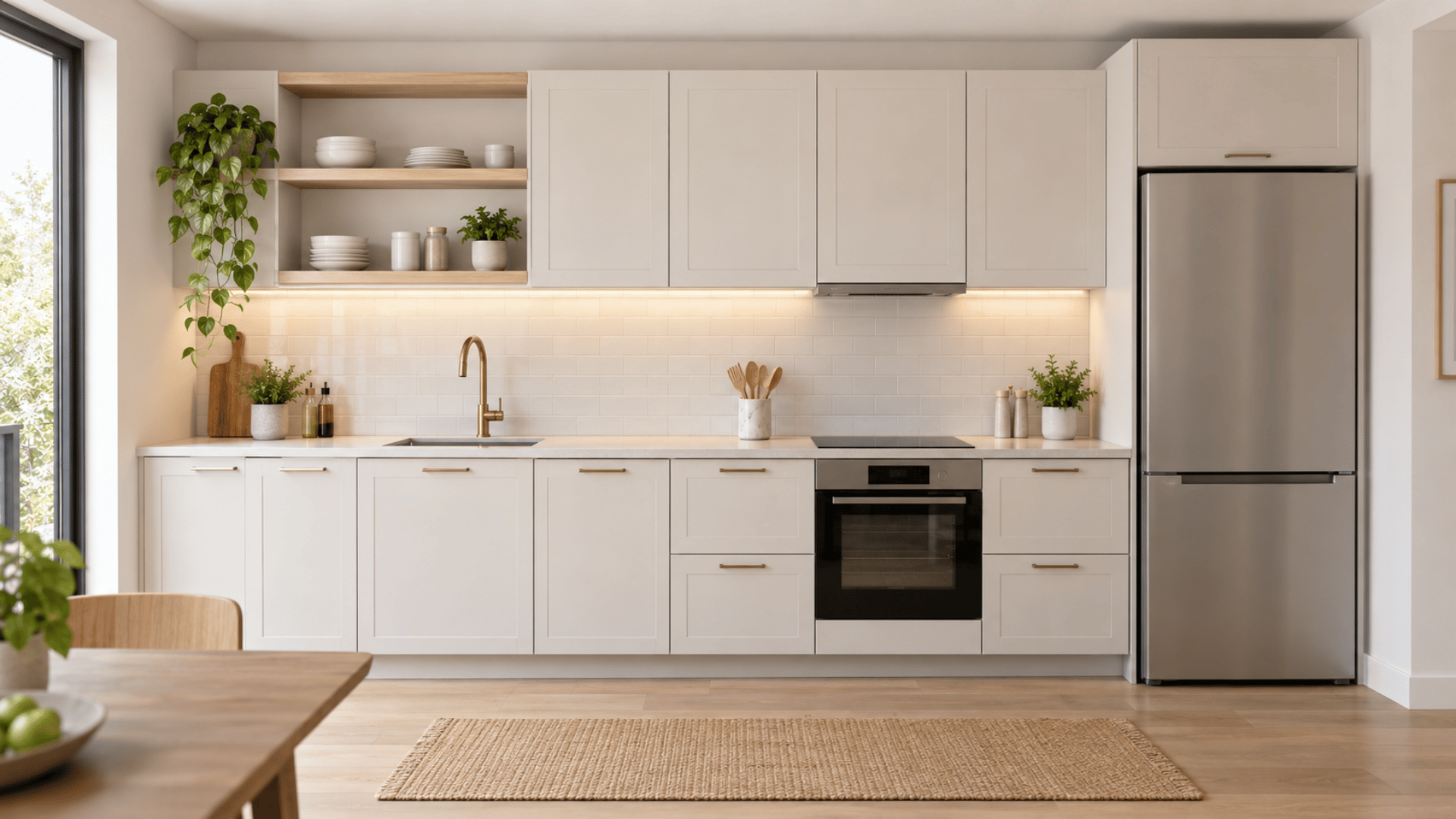 Use Light Finishes to Keep the Wall Visually Open