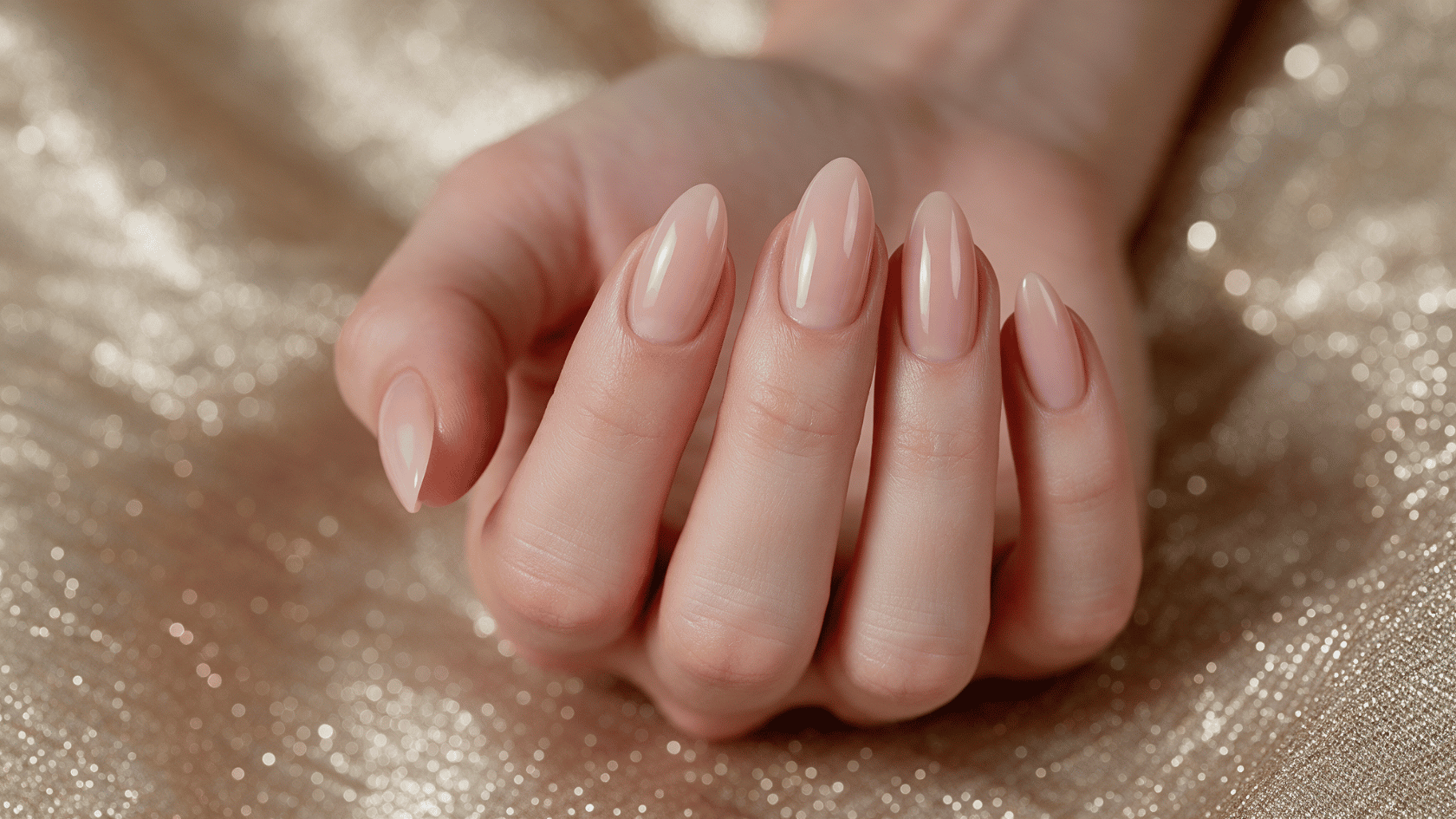Applying a no-wipe top coat to glossy nails for a smooth chrome finish