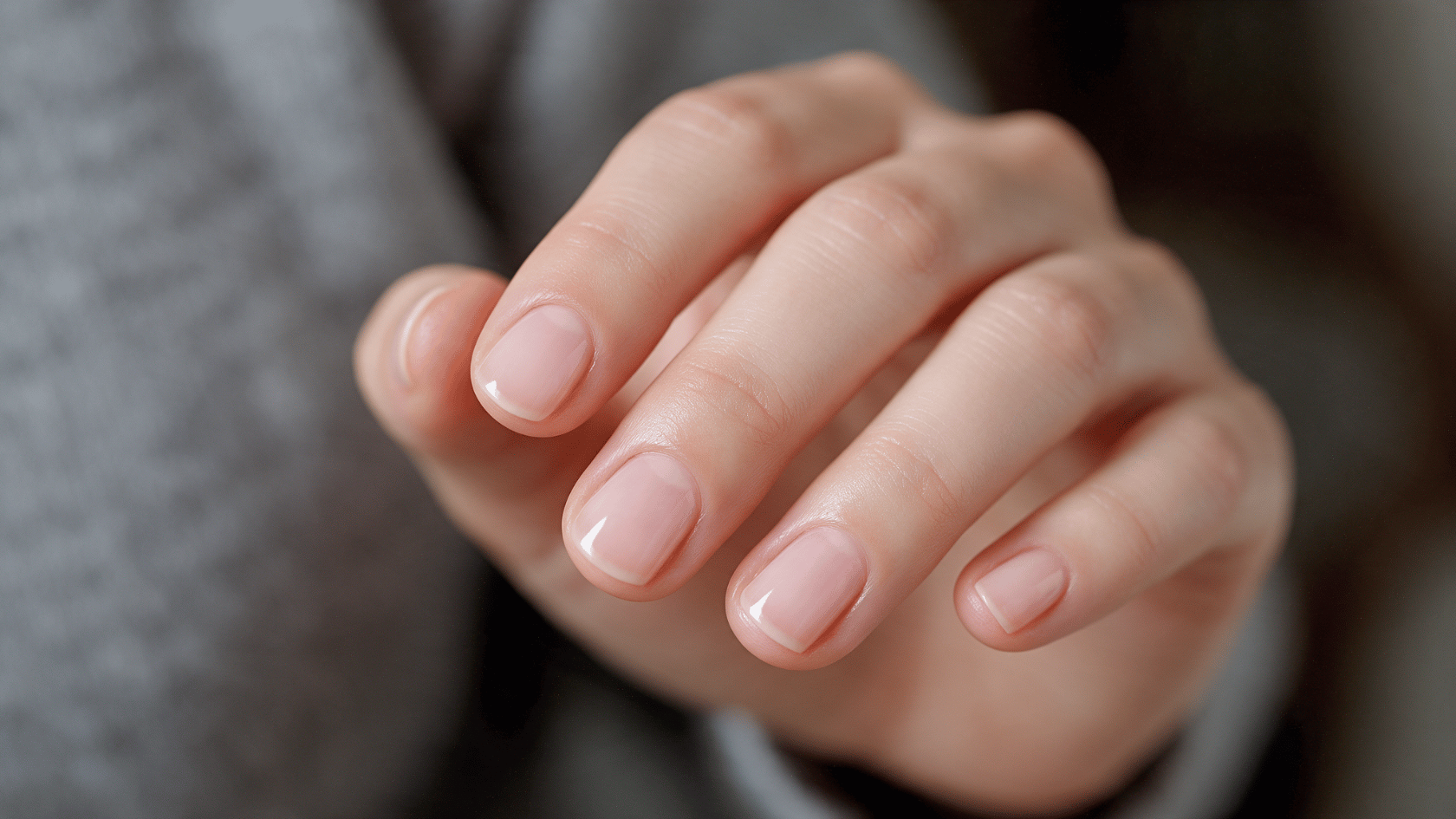 Applying gel polish color as a step in creating a chrome nail finish