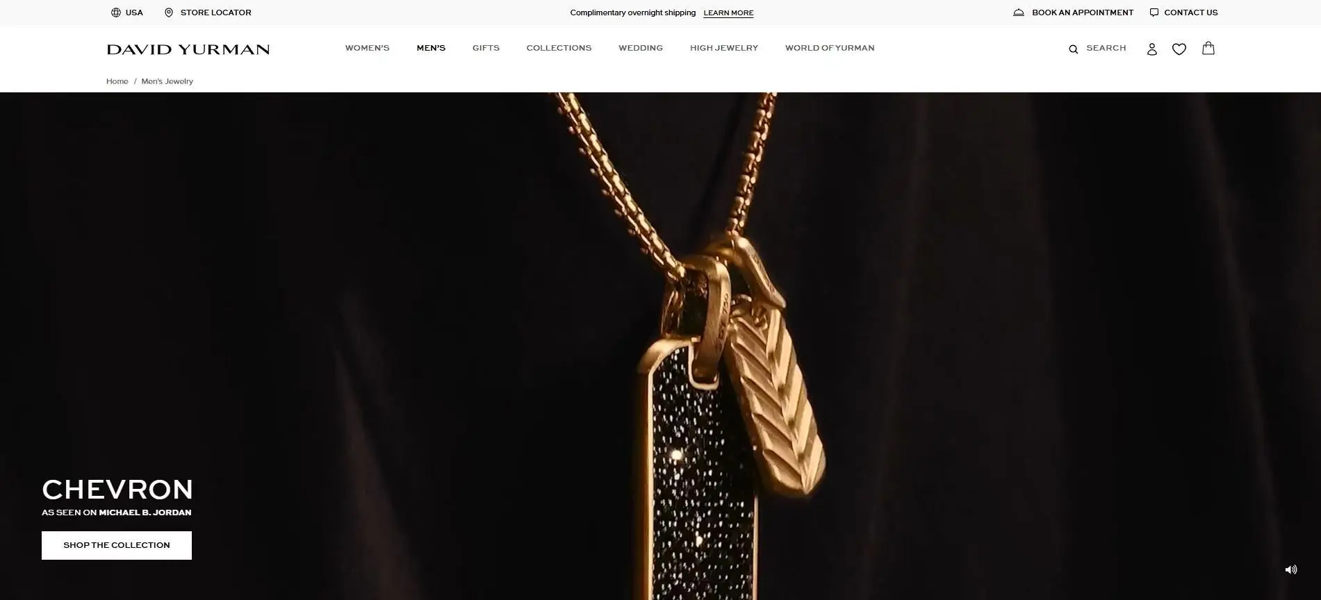 Gold and black pendant necklace with textured surface on a dark background