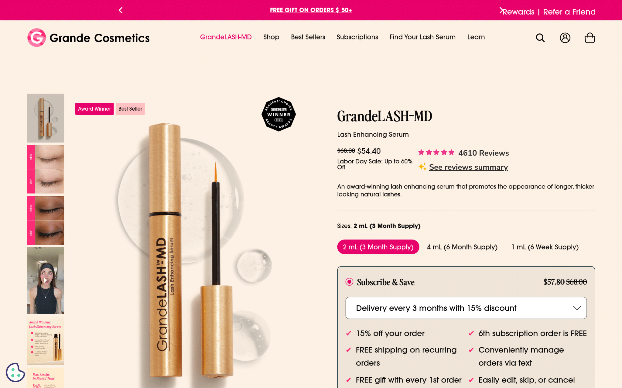 Grande Cosmetics Screenshot