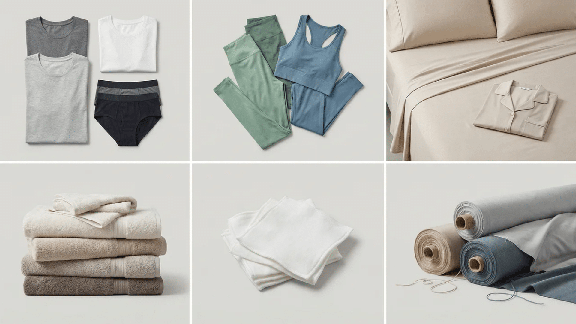 modal fabric uses shown through underwear, activewear, sleepwear, bed linens, towels, and everyday clothing